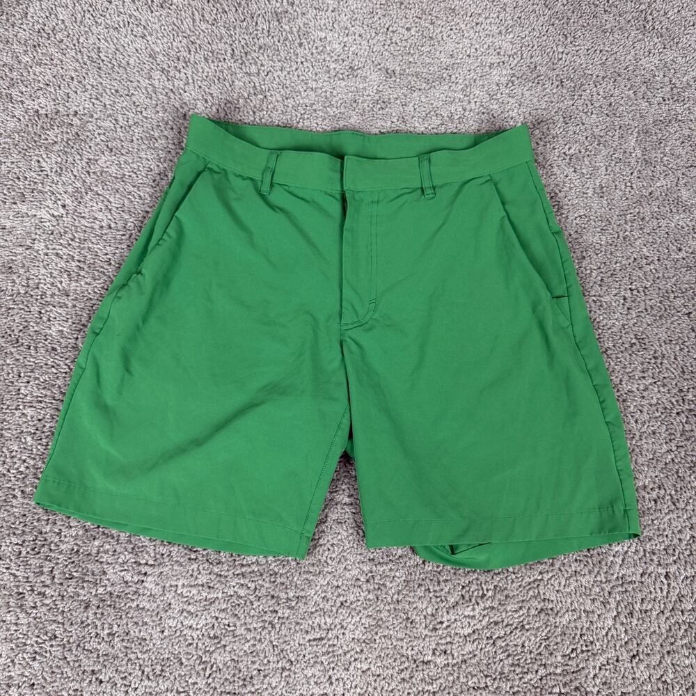 Fabletics Shorts Mens 31 Lucky Green Hybrid Performance Chino Athletic Golf